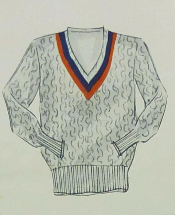 Golf / Tennis Sweater Cable Knit - Apparel Arts 1933