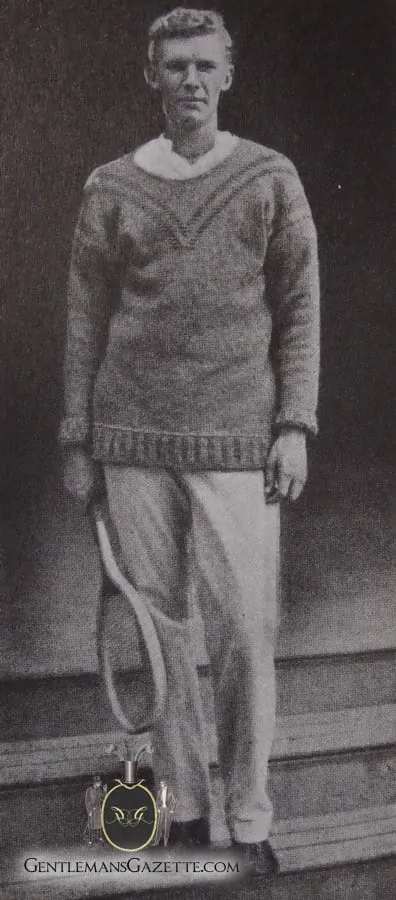 Tennis Sweater - former US Open Champion Malcom D. Whitman - 1902