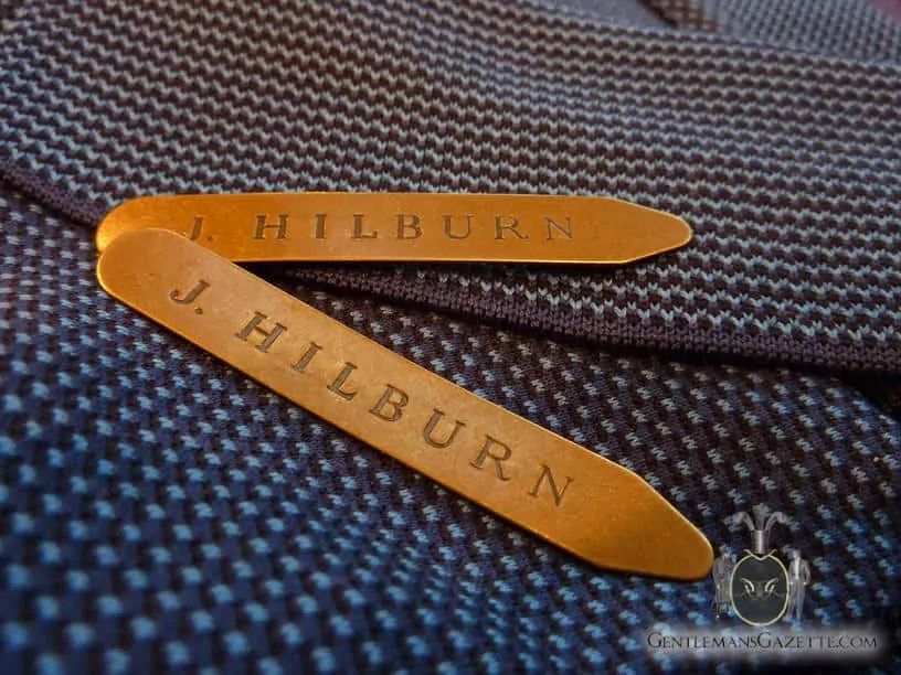 J. Hilburn Brass Shirt Collar Stays