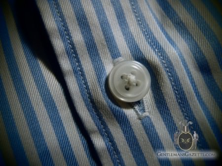 J. Hilburn Shirt Button Wrinkles