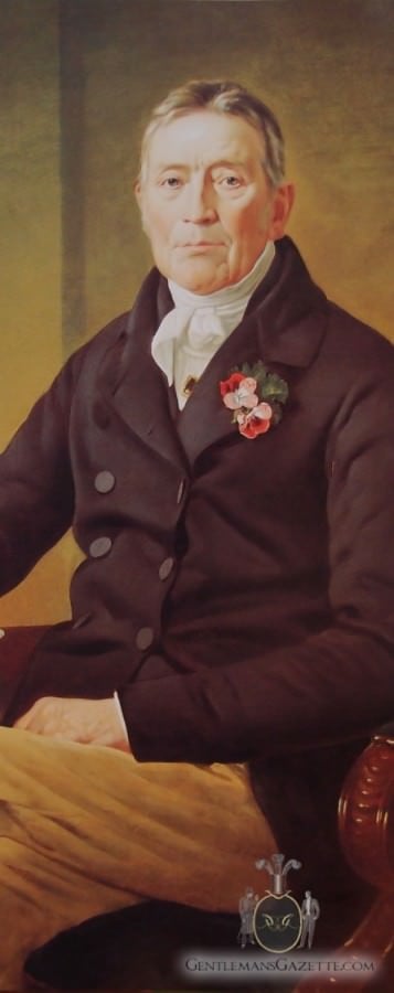British Gentleman with Boutonniere in Buttonhole Mid 19th Century