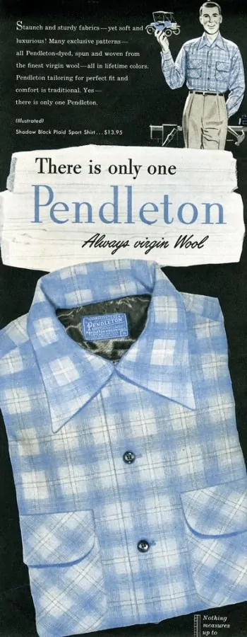 Pendleton 1954 Ad