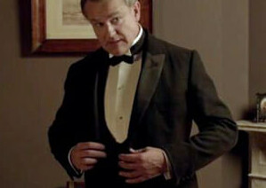 Debut of the dinner Jacket in Downton Abbey as worn by Lord Crawley