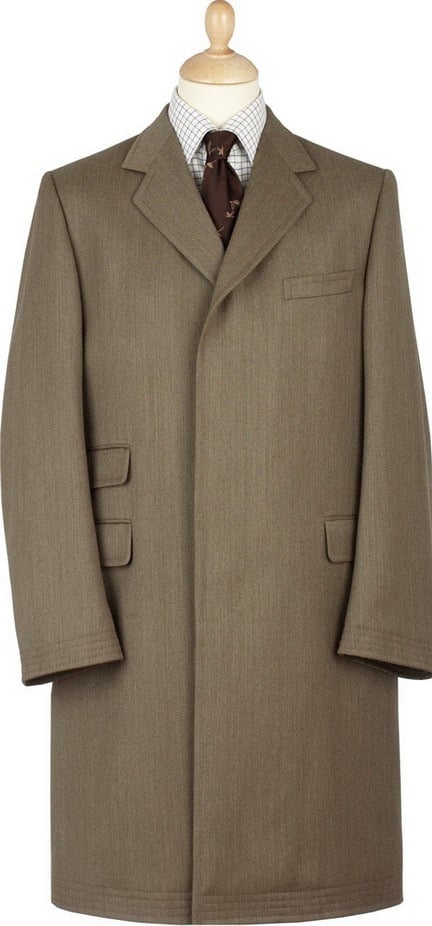 grey covert coat