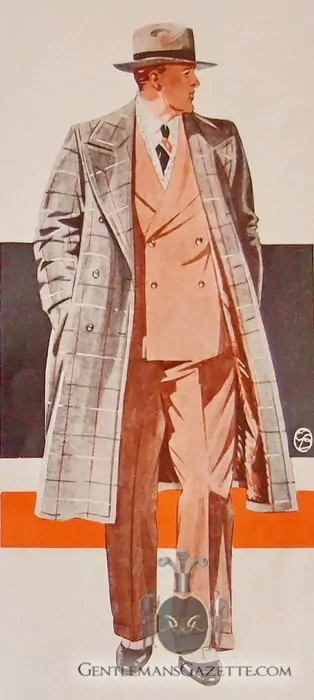 Fur Lined Men's Overcoat