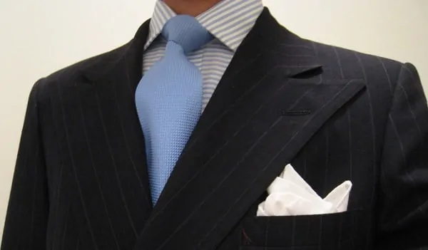 Light Blue Tie with Candy Stripe Shirt