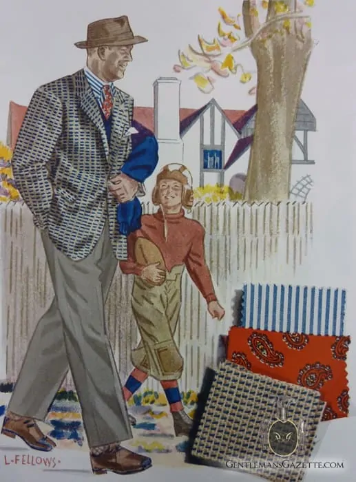 Laurence Fellows Fashion Illustration 1944