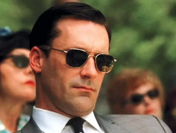 Don Draper's Hair Style with Sunglasses by Randolph Engineering