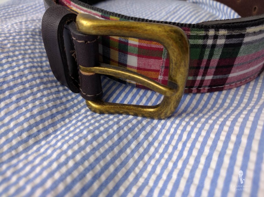 Madras Belt and a seersucker outfit
