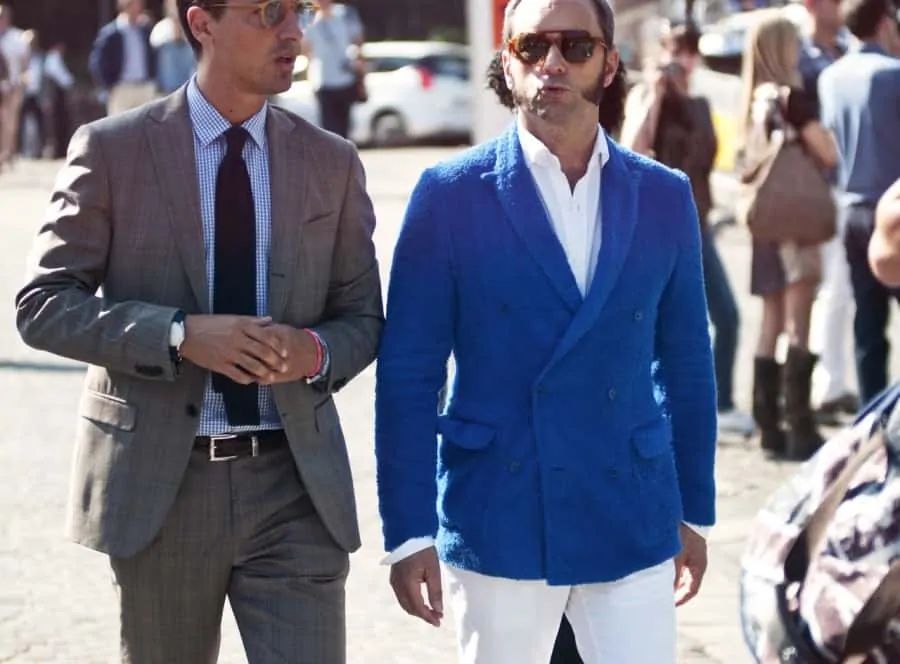 Plaid Suit & Special Blue Blazer