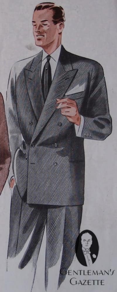 Double Breasted Suit in the Early 1950's