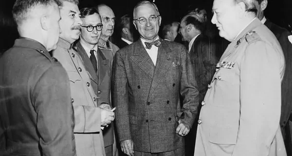 Conference in Potsdam Stalin Truman Churchill