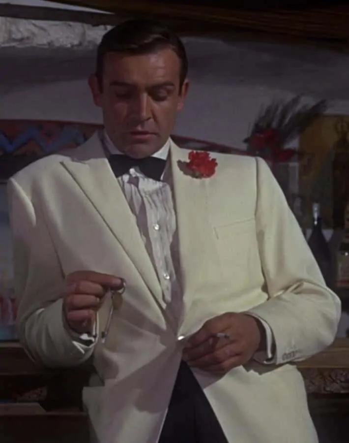 Dinner Jacket with Boutonniere - Sean Connery in Goldfinger