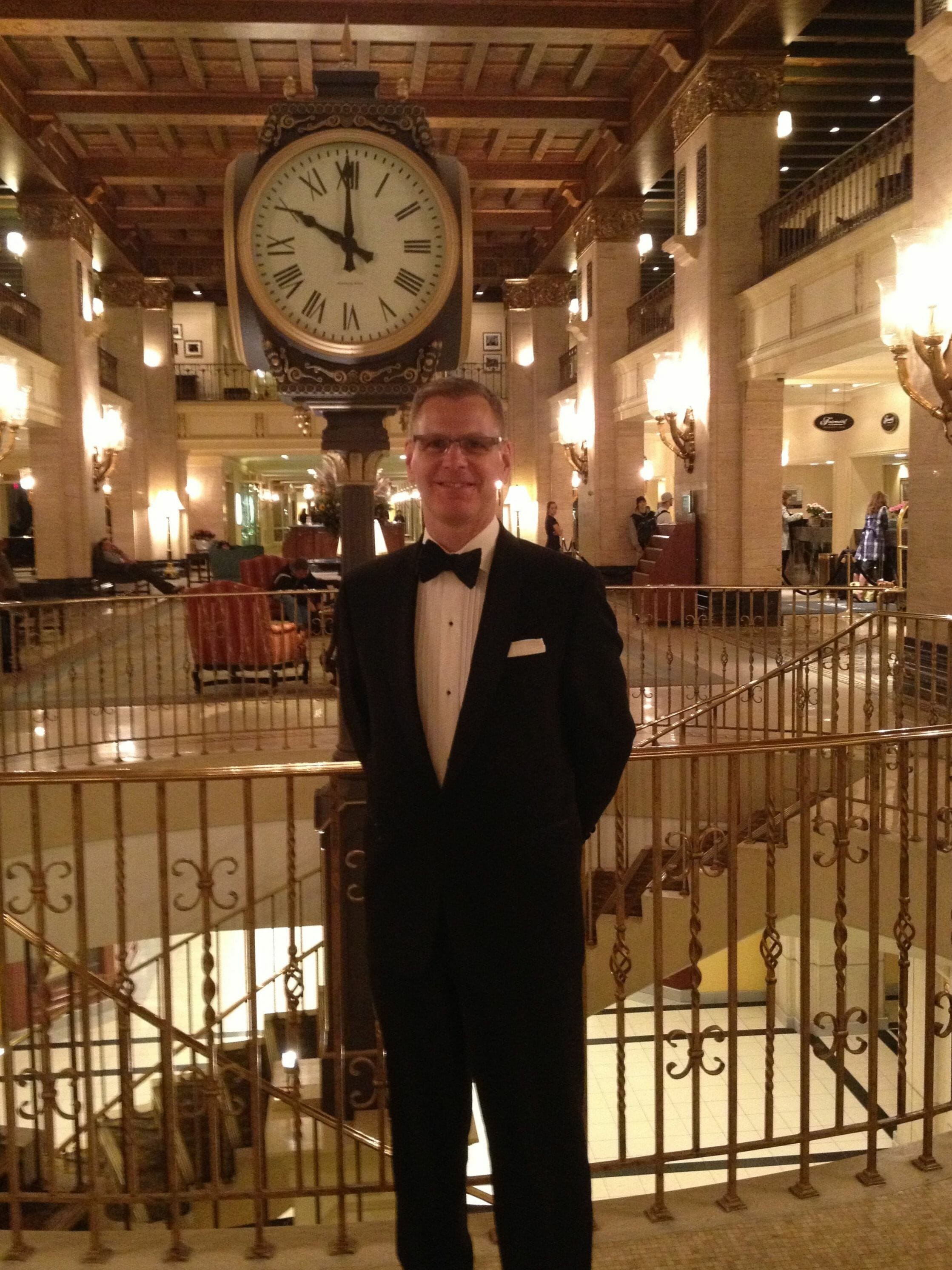 Peter Marshall in Black Tie at the Churchill Dinner