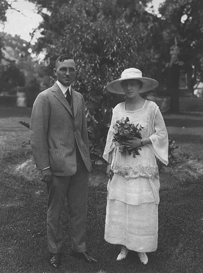 Truman on His Wedding Day June 28, 1919 in Houndstooth Suit