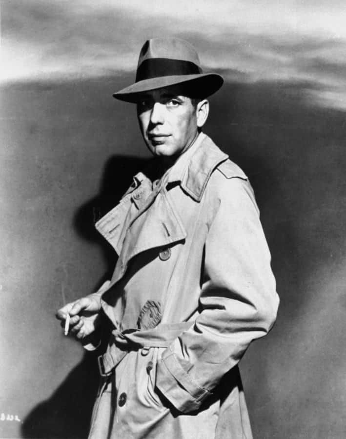Humphrey Bogart in Casablanca with Trenchcoat