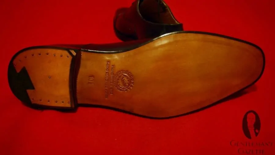Goodyear Welted Sole with Channel Brass Nail Heel