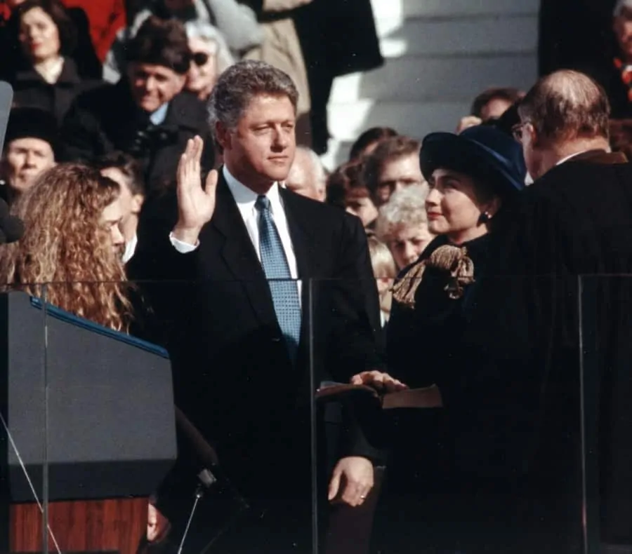 Clinton 1993 in a dark suit