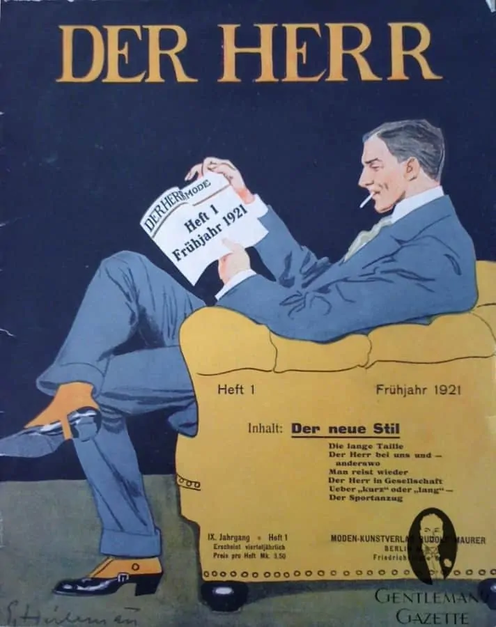 Der Herr Magazine Cover from 1921