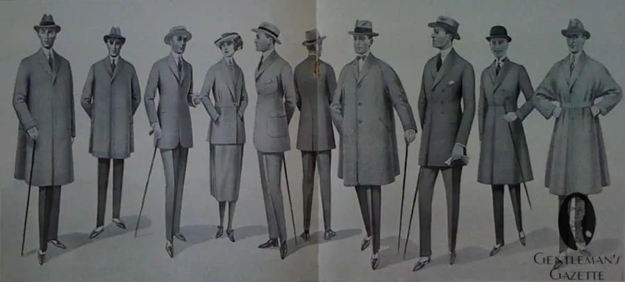 Men's Clothing in 1921