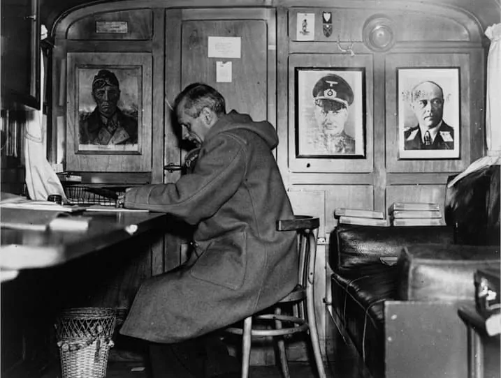 Monty Bernard L. Montgomery in Duffle Coat during WWII