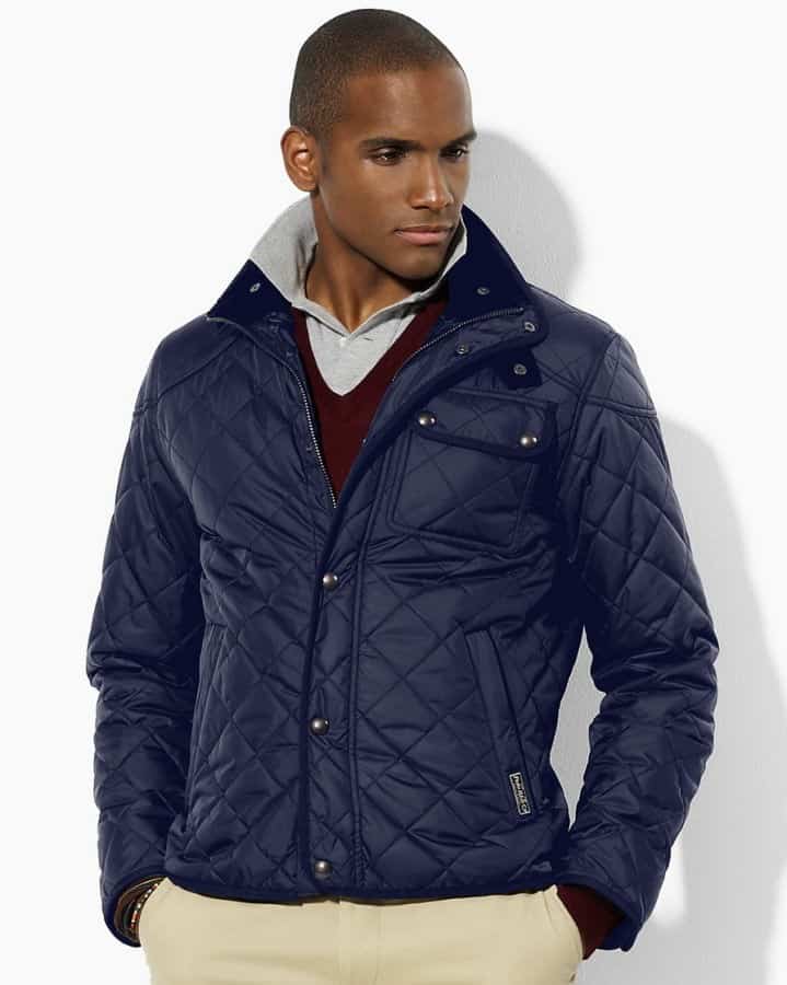 Quilted Polyester In Town Coat 181853 Navy 