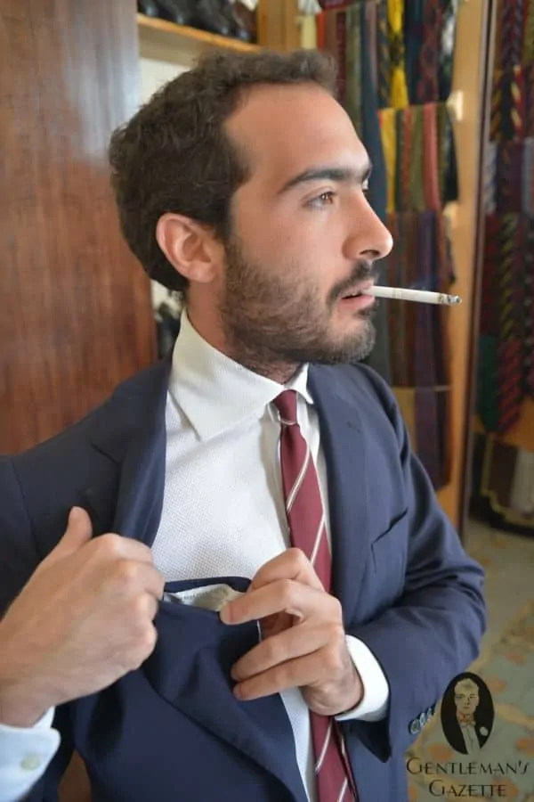 Vintage Neapolitan suit by Pugliese