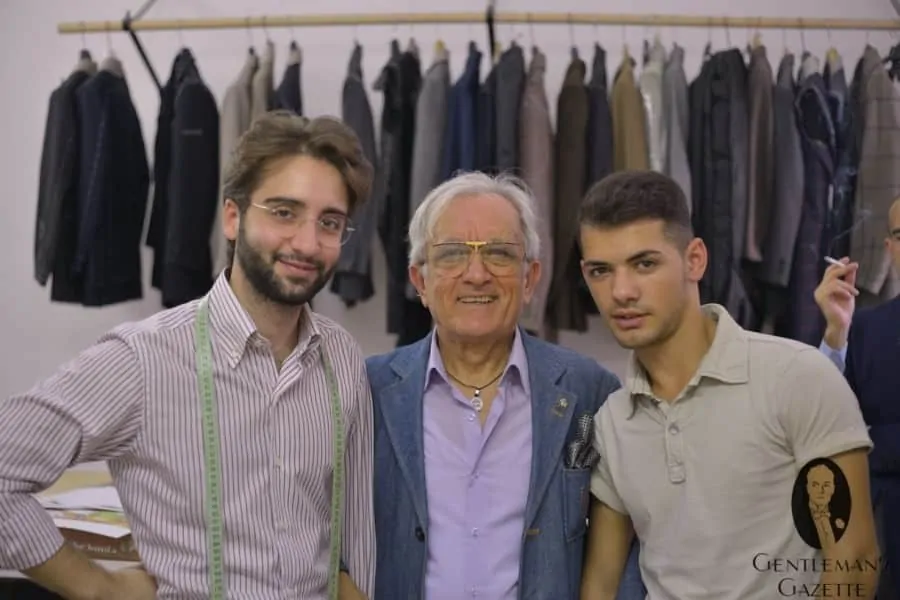 Enzo Carfora with master Umberto and Apprentice