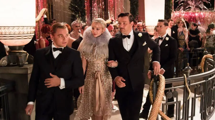 The Great Gatsby evening wear in action