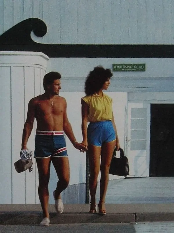 1980s swim trunks