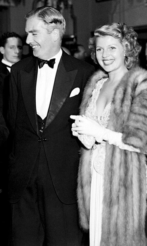 Future British Prime Minister Sir Anthony Eden (with Rita Hayworth) in 1947