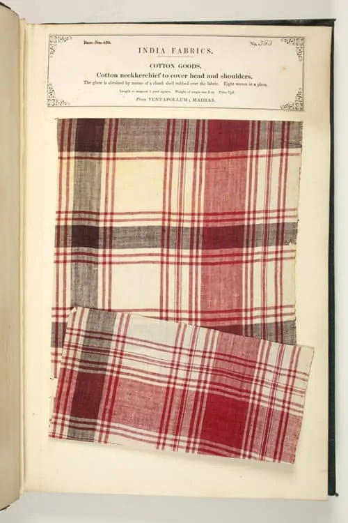 Madras in cotton from 1866 - Harris Museum