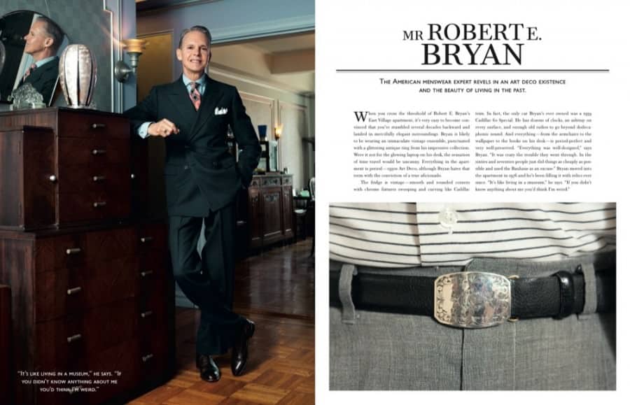 Robert E. Bryan with Art Deco furniture