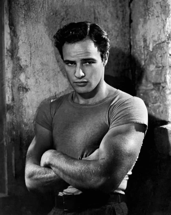 Marlon Brando in A Streetcar Named Desire in a non-white T-Shirt