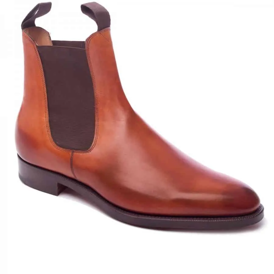 Edward Green Newmarket chelsea Boot in Brown Leather
