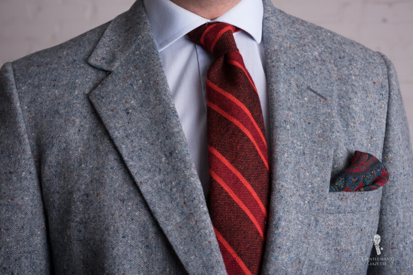 Flecked Donegal Tweed jacket and tie
