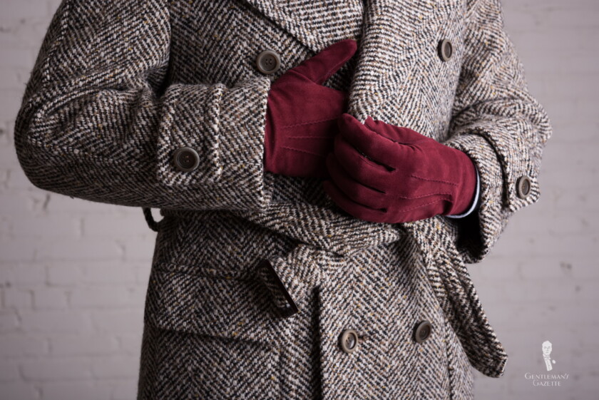 Sven Raphael Schneider's Tweed overcoat