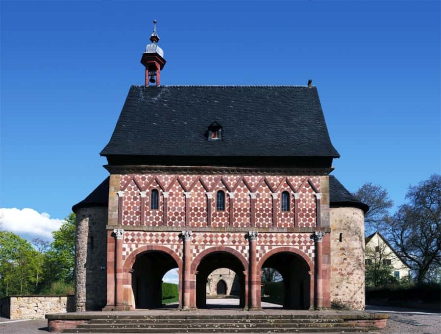 Carolingian Gatehouse Of Lorsch Abbey Lorsch Germany Carolingian-gatehouse-of-Lorsch-Abbey,-Lorsch,-Germany