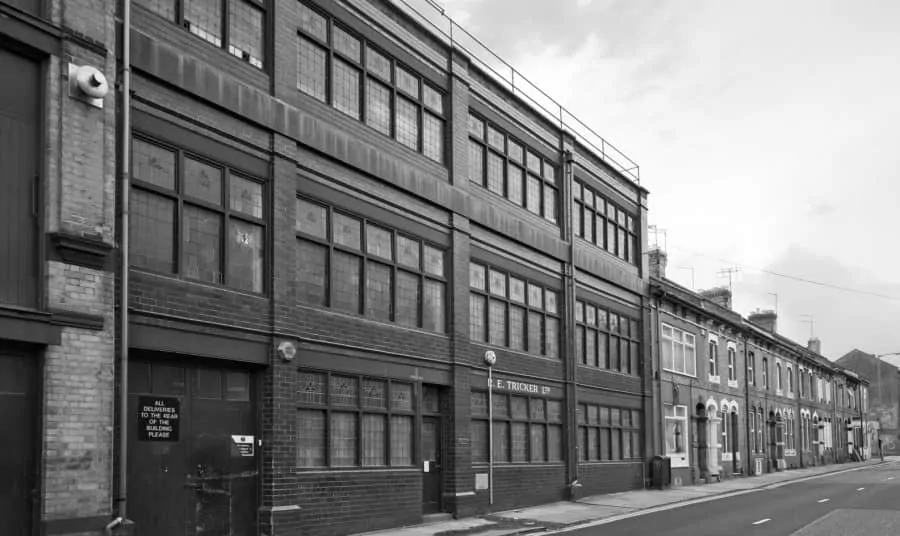 Tricker's factory in Northampton, England