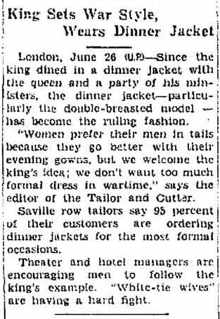 1940-06-26 How Evening Wear Changed During The War