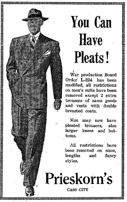 1944 You can have pleats ad