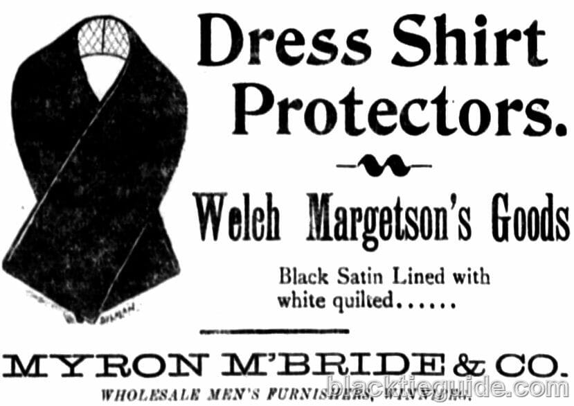 1898 ad for Dress Shirt Protectors