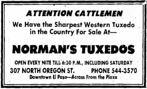 1973 Texas newspaper ad