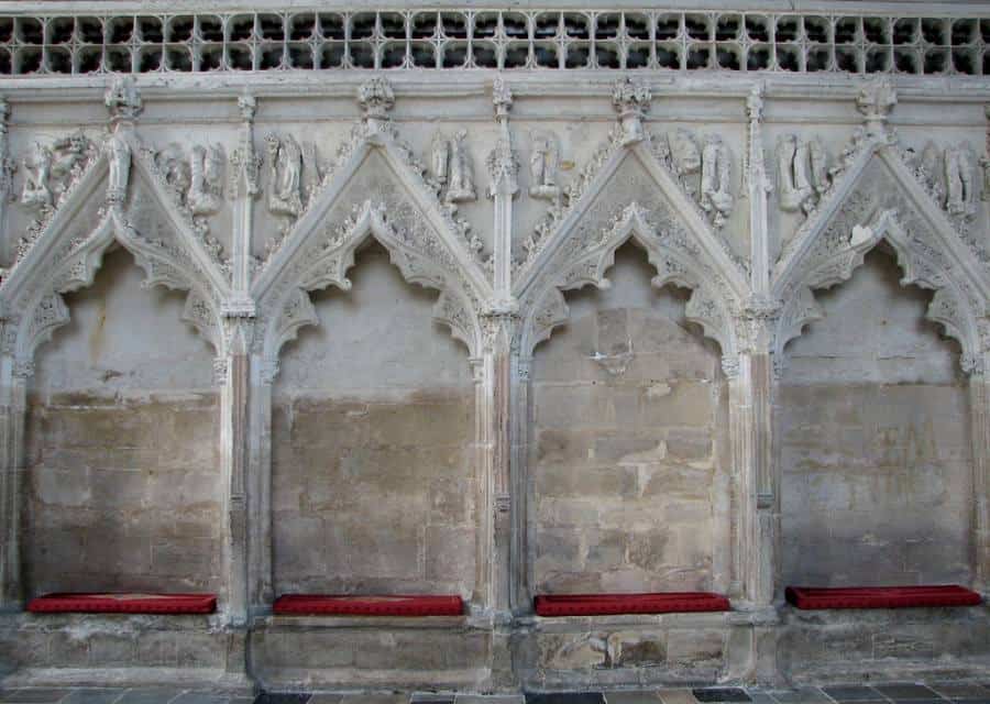 Blind arcading of Ely's Lady Chapel, Ely, England