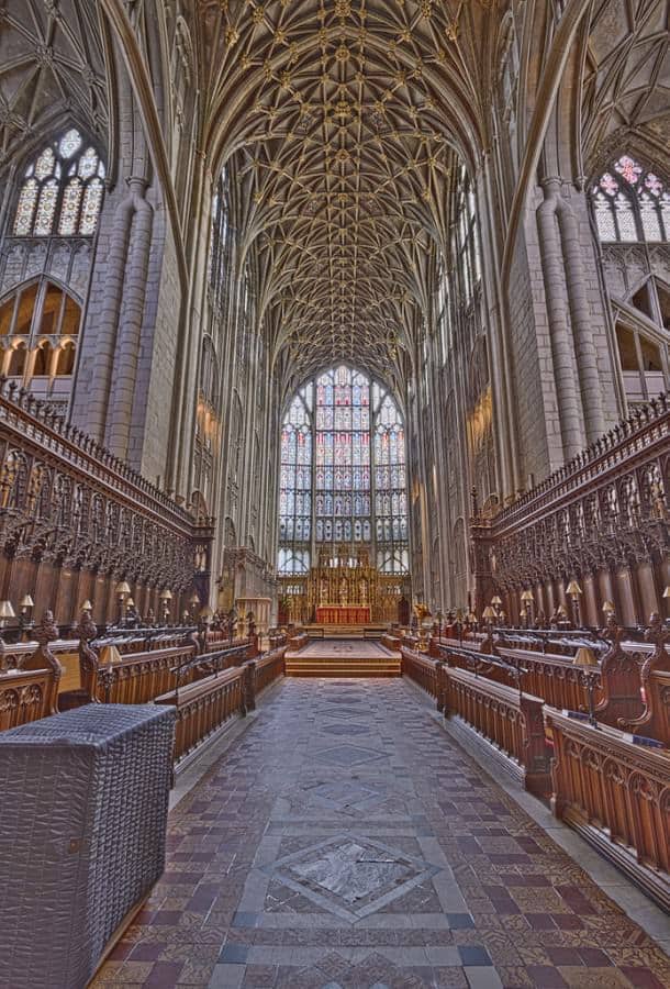 Choir of Gloucester Cathedral, Gloucester, England