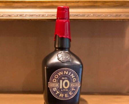 Maggie Thatcher's daughter came to visit the Samuels' one day and sent back a very special 10 Downing Street bottle