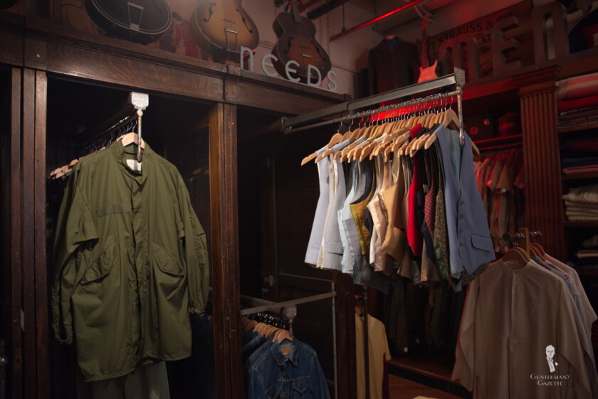 Photo of interior of vintage store