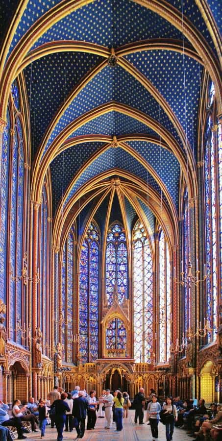 Upper Chapel of Sainte Chapelle, Paris, France