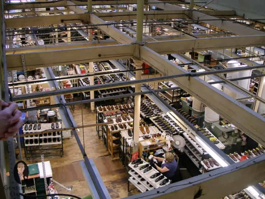 A view of the shoe room