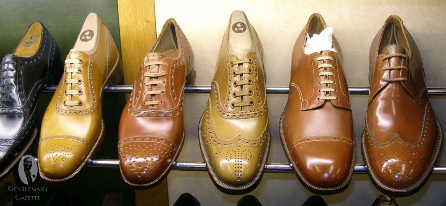 Beautifully stitched Crockett & Jones shoes from the 1930s